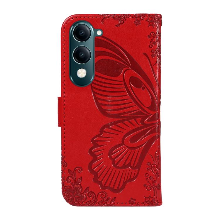 For vivo Y29S 5G / Y04 Swallowtail Butterfly Embossed Leather Phone Case