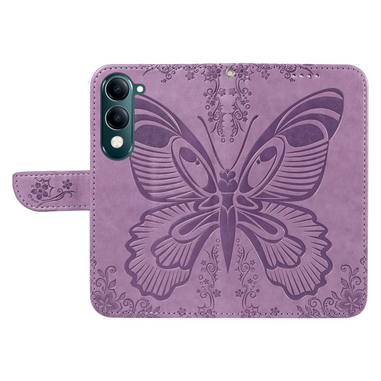 For vivo Y29S 5G / Y04 Swallowtail Butterfly Embossed Leather Phone Case