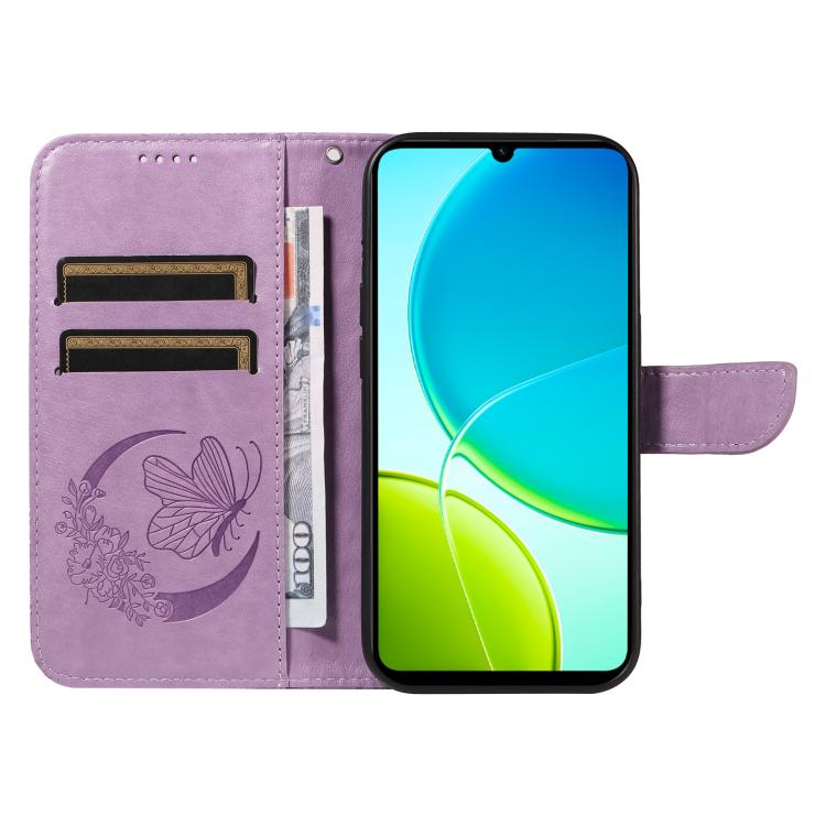 For vivo Y29S 5G / Y04 Swallowtail Butterfly Embossed Leather Phone Case