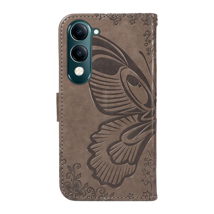 For vivo Y29S 5G / Y04 Swallowtail Butterfly Embossed Leather Phone Case