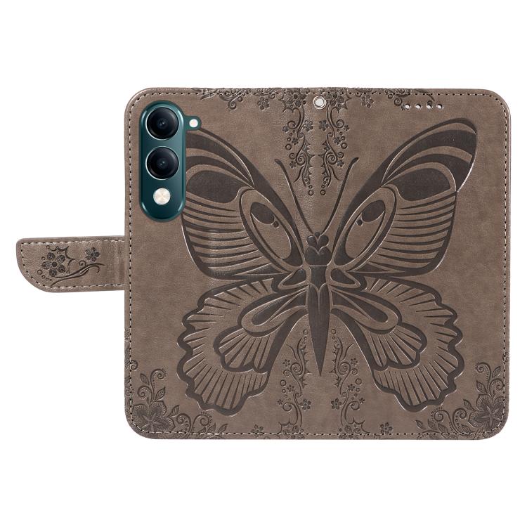 For vivo Y29S 5G / Y04 Swallowtail Butterfly Embossed Leather Phone Case