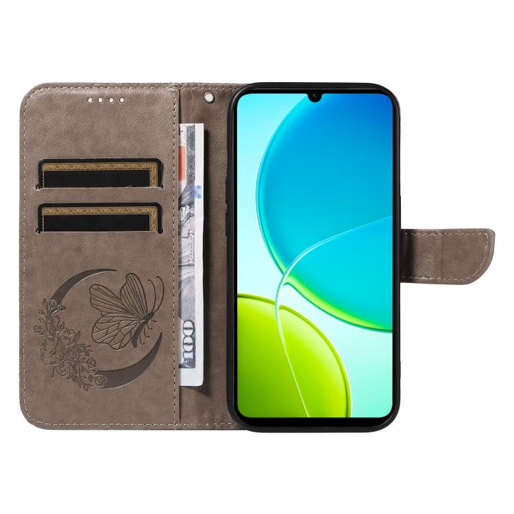 For vivo Y29S 5G / Y04 Swallowtail Butterfly Embossed Leather Phone Case
