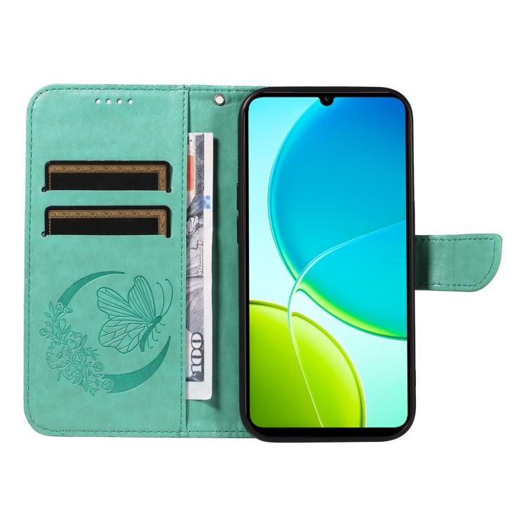 For vivo Y29S 5G / Y04 Swallowtail Butterfly Embossed Leather Phone Case