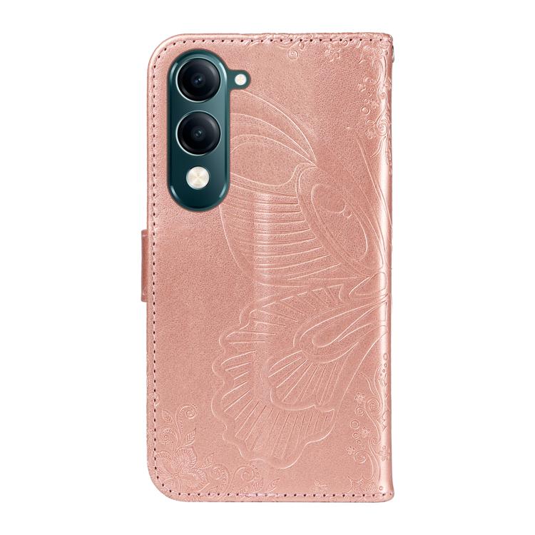 For vivo Y29S 5G / Y04 Swallowtail Butterfly Embossed Leather Phone Case