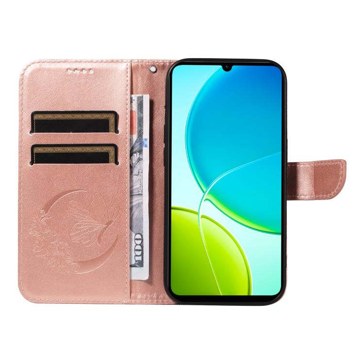 For vivo Y29S 5G / Y04 Swallowtail Butterfly Embossed Leather Phone Case