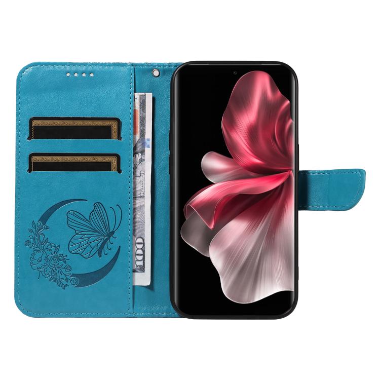 For vivo V30E / V40 Lite Global Swallowtail Butterfly Embossed Leather Phone Case