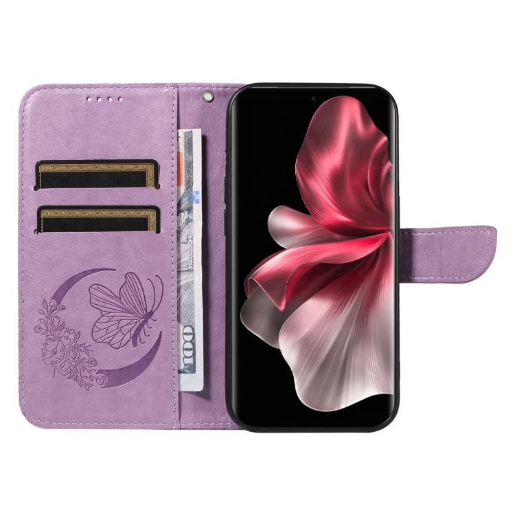 For vivo V30E / V40 Lite Global Swallowtail Butterfly Embossed Leather Phone Case