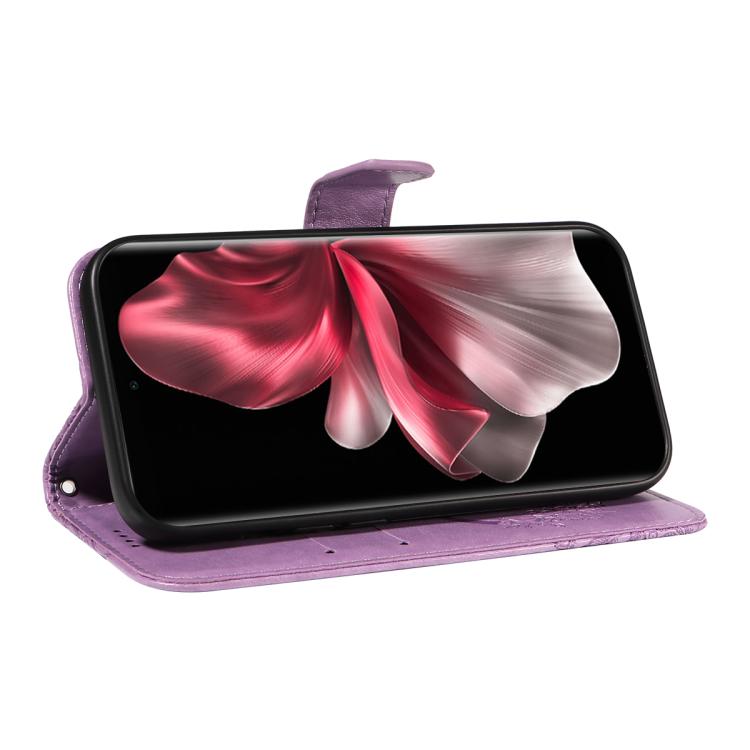For vivo V30E / V40 Lite Global Swallowtail Butterfly Embossed Leather Phone Case