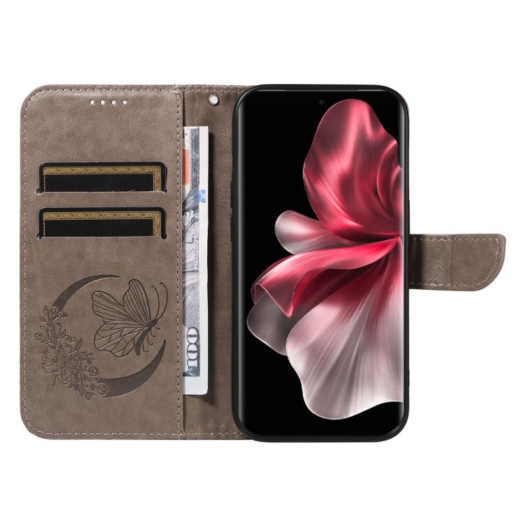 For vivo V30E / V40 Lite Global Swallowtail Butterfly Embossed Leather Phone Case