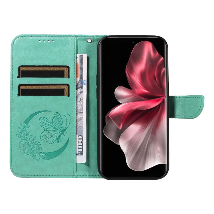 For vivo V30E / V40 Lite Global Swallowtail Butterfly Embossed Leather Phone Case