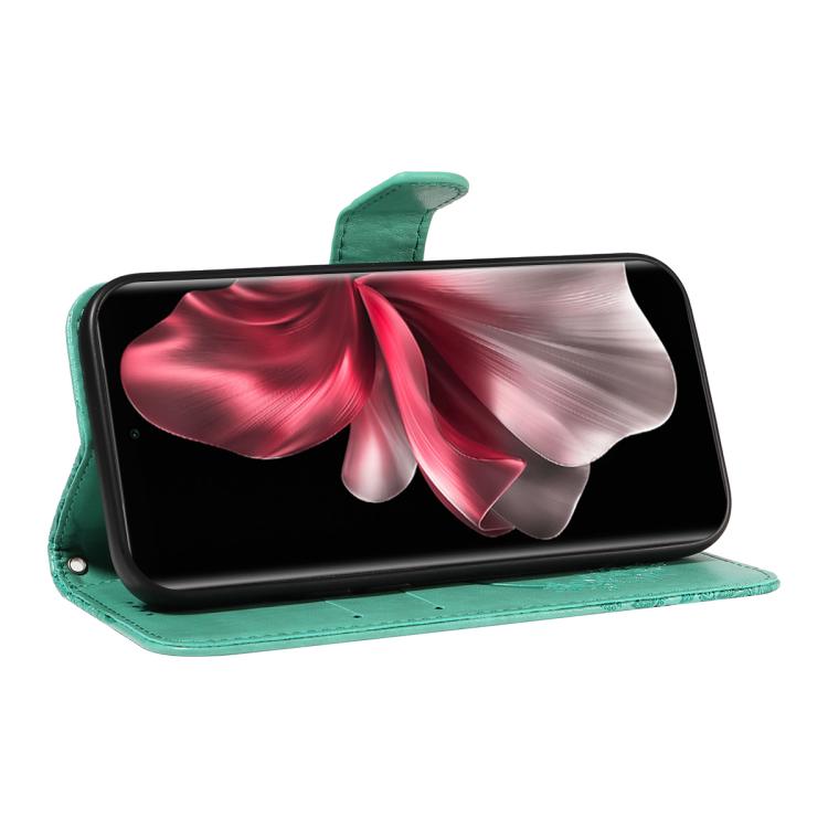 For vivo V30E / V40 Lite Global Swallowtail Butterfly Embossed Leather Phone Case