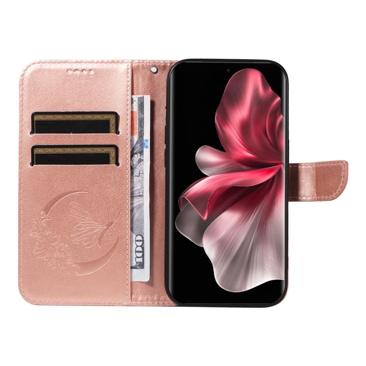 For vivo V30E / V40 Lite Global Swallowtail Butterfly Embossed Leather Phone Case