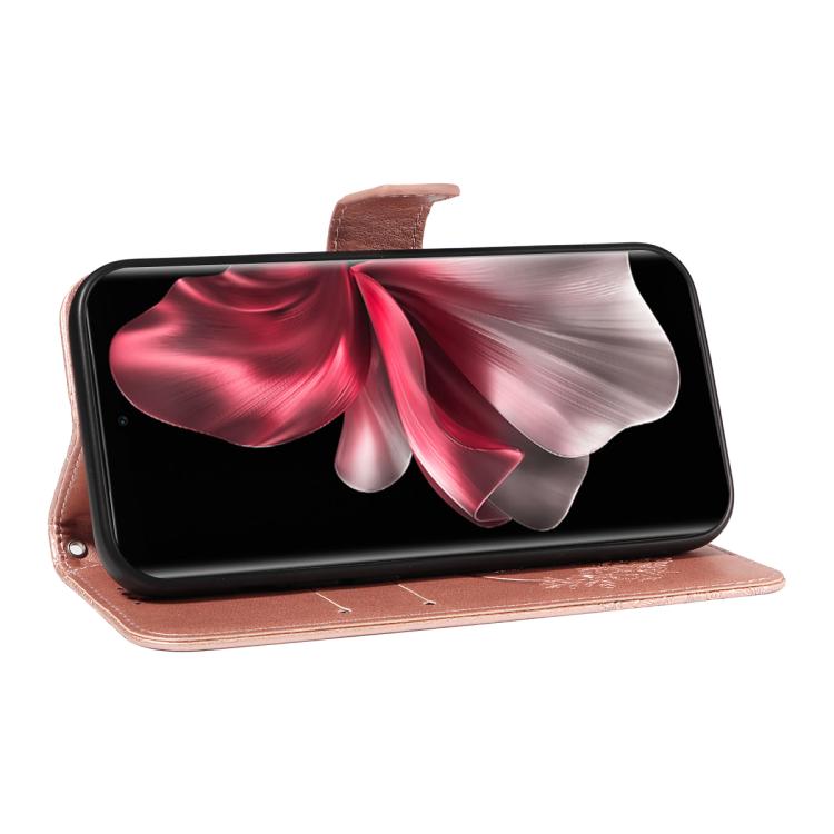 For vivo V30E / V40 Lite Global Swallowtail Butterfly Embossed Leather Phone Case