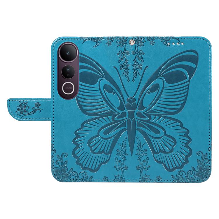 For vivo V50 Lite 5G Global Swallowtail Butterfly Embossed Leather Phone Case