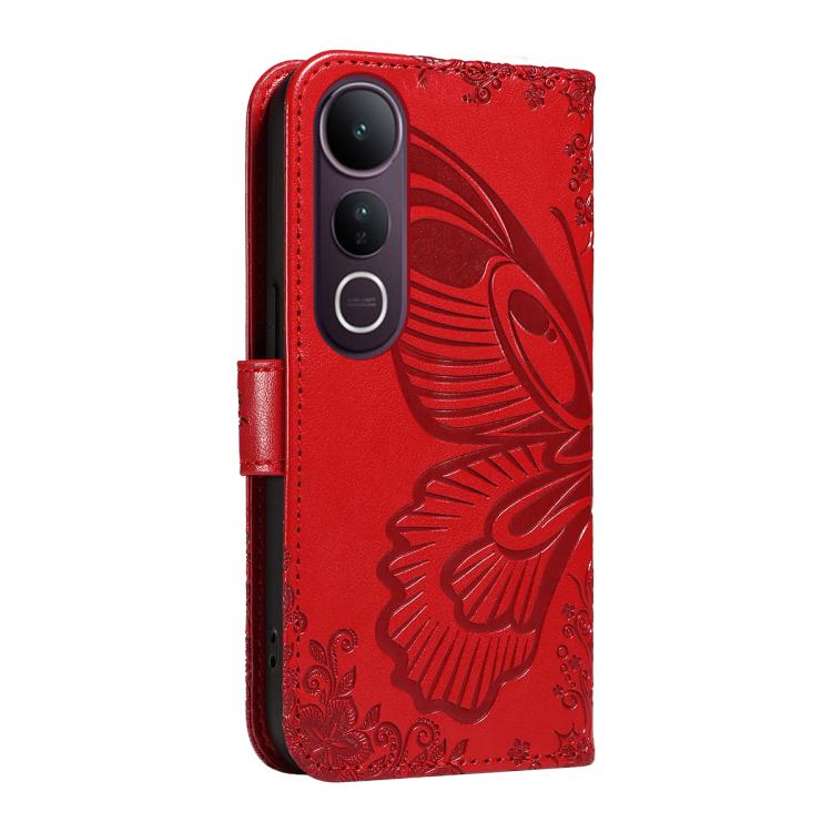 For vivo V50 Lite 5G Global Swallowtail Butterfly Embossed Leather Phone Case