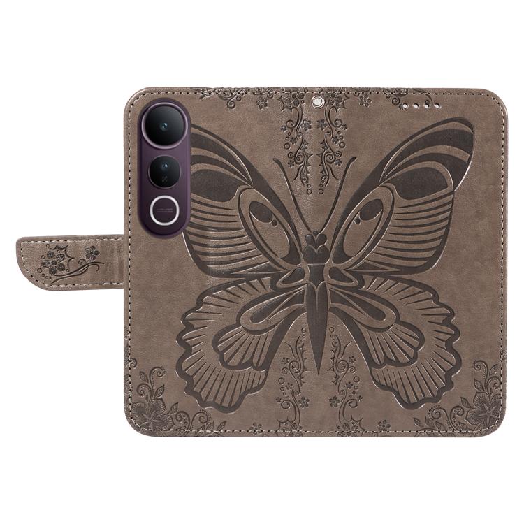 For vivo V50 Lite 5G Global Swallowtail Butterfly Embossed Leather Phone Case