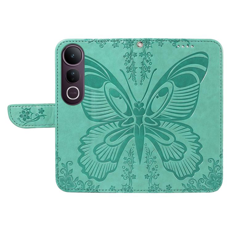 For vivo V50 Lite 5G Global Swallowtail Butterfly Embossed Leather Phone Case