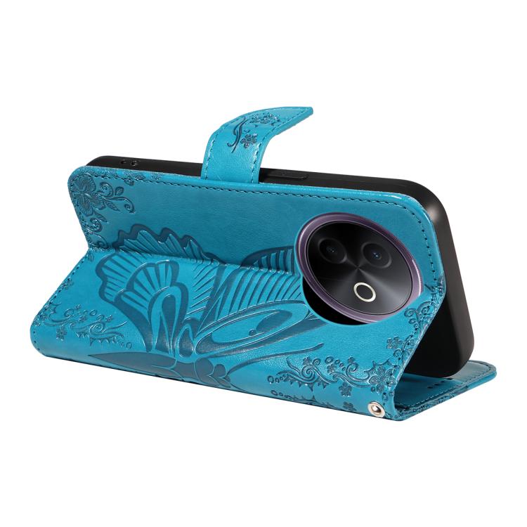 For vivo Y39 5G Global Swallowtail Butterfly Embossed Leather Phone Case