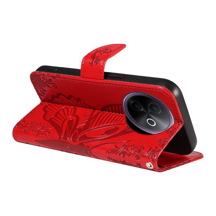 For vivo Y39 5G Global Swallowtail Butterfly Embossed Leather Phone Case
