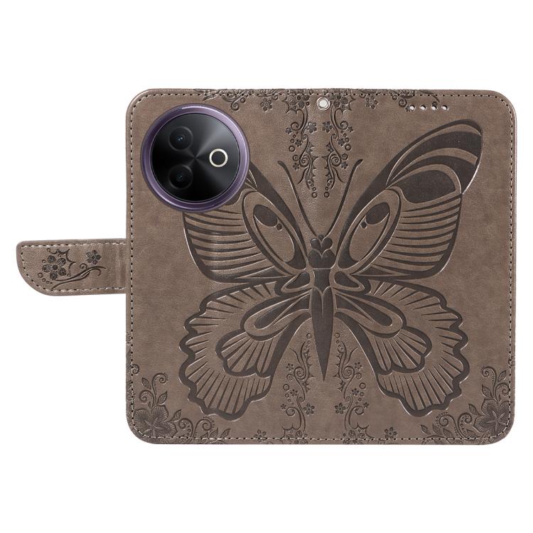 For vivo Y39 5G Global Swallowtail Butterfly Embossed Leather Phone Case