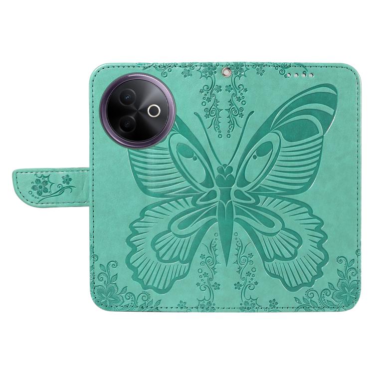 For vivo Y39 5G Global Swallowtail Butterfly Embossed Leather Phone Case