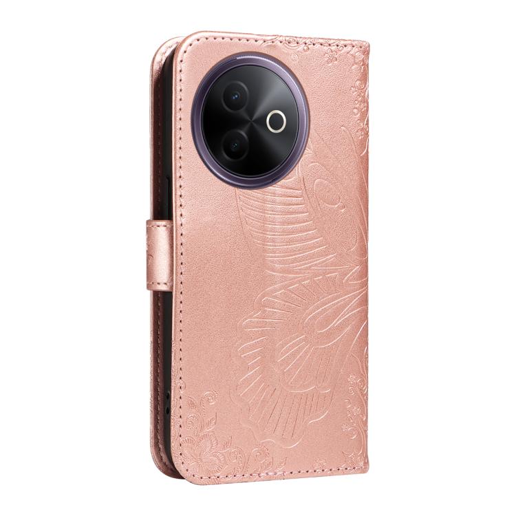 For vivo Y39 5G Global Swallowtail Butterfly Embossed Leather Phone Case