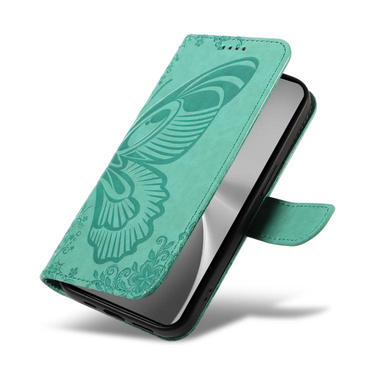 For vivo V60 5G Swallowtail Butterfly Embossed Leather Phone Case