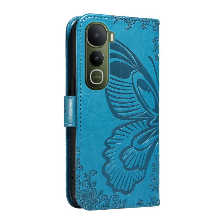 For vivo Y400 5G Swallowtail Butterfly Embossed Leather Phone Case