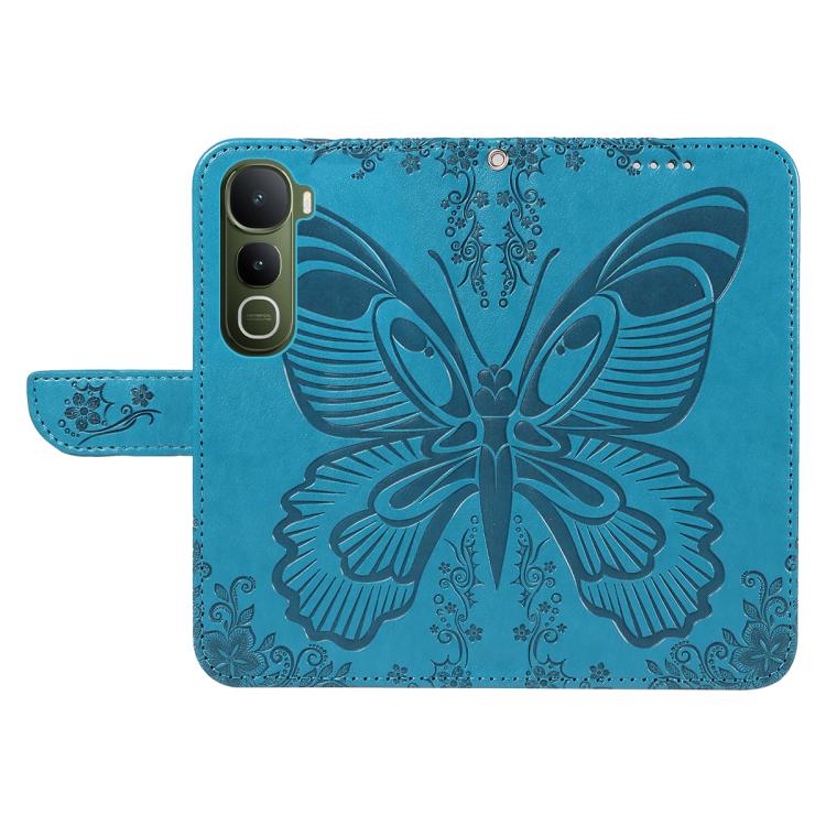 For vivo Y400 5G Swallowtail Butterfly Embossed Leather Phone Case