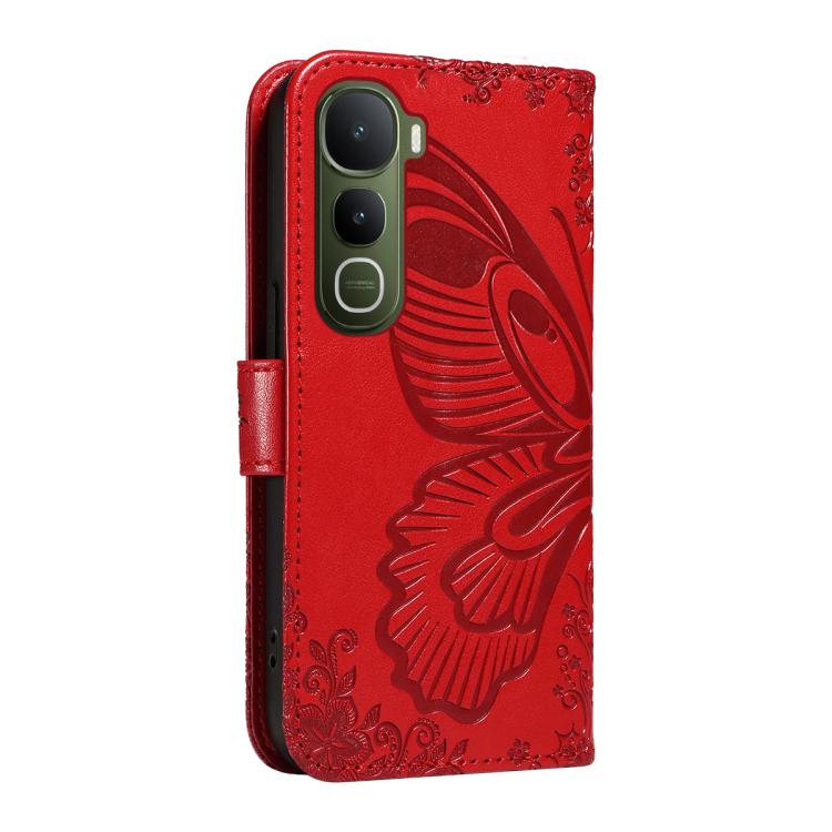 For vivo Y400 5G Swallowtail Butterfly Embossed Leather Phone Case