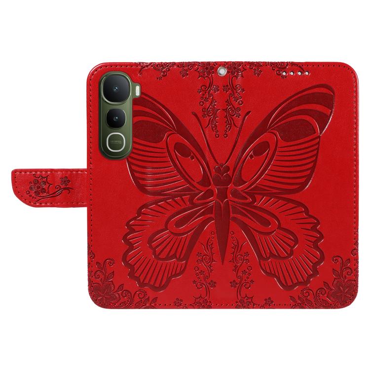 For vivo Y400 5G Swallowtail Butterfly Embossed Leather Phone Case