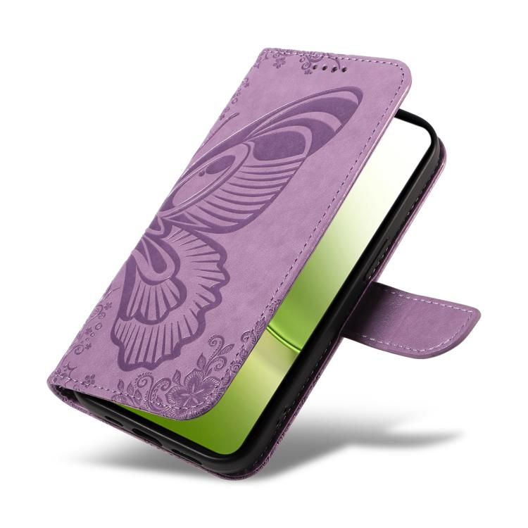 For vivo Y400 5G Swallowtail Butterfly Embossed Leather Phone Case