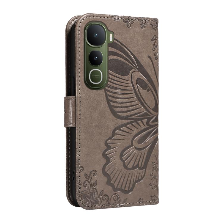 For vivo Y400 5G Swallowtail Butterfly Embossed Leather Phone Case
