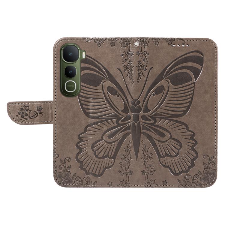 For vivo Y400 5G Swallowtail Butterfly Embossed Leather Phone Case