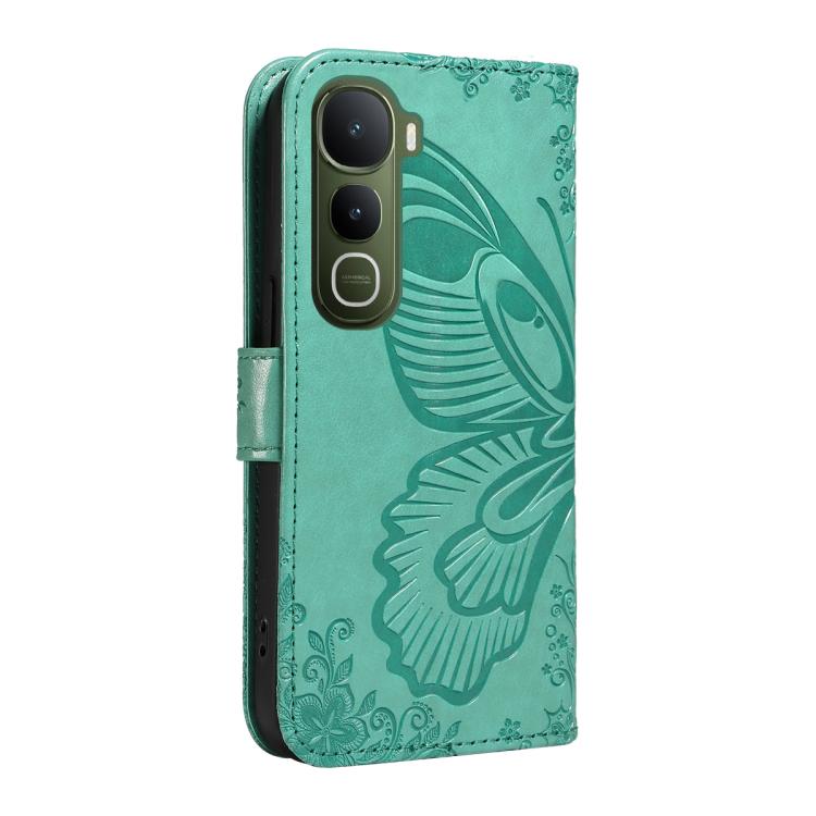 For vivo Y400 5G Swallowtail Butterfly Embossed Leather Phone Case