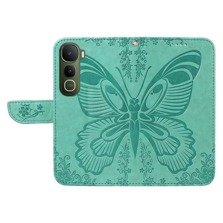 For vivo Y400 5G Swallowtail Butterfly Embossed Leather Phone Case