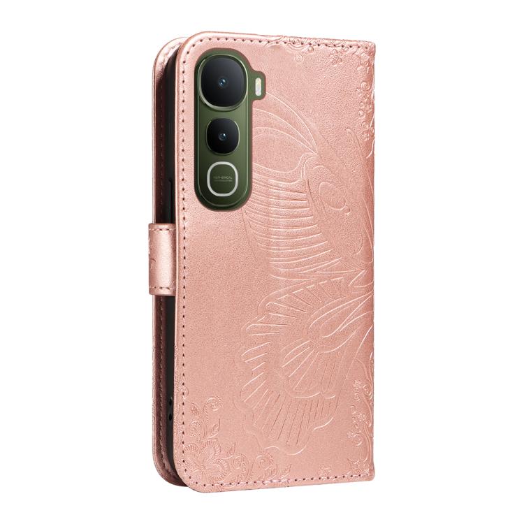 For vivo Y400 5G Swallowtail Butterfly Embossed Leather Phone Case