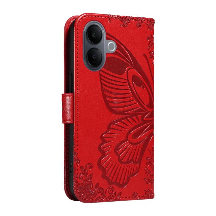 For vivo V60 Lite 4G Swallowtail Butterfly Embossed Leather Phone Case