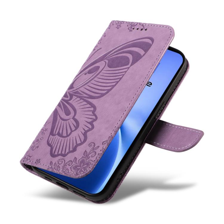 For vivo V60 Lite 4G Swallowtail Butterfly Embossed Leather Phone Case
