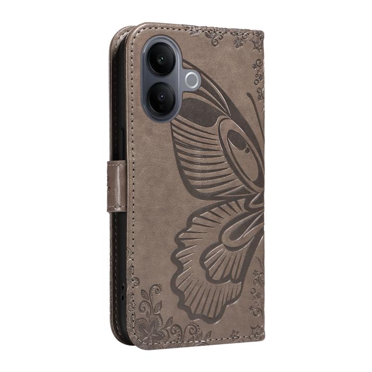 For vivo V60 Lite 4G Swallowtail Butterfly Embossed Leather Phone Case