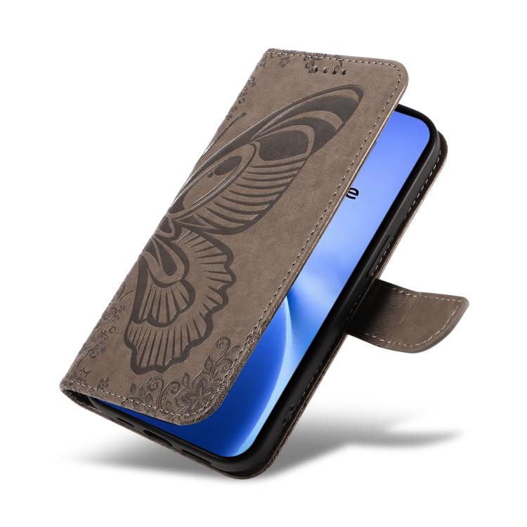 For vivo V60 Lite 4G Swallowtail Butterfly Embossed Leather Phone Case