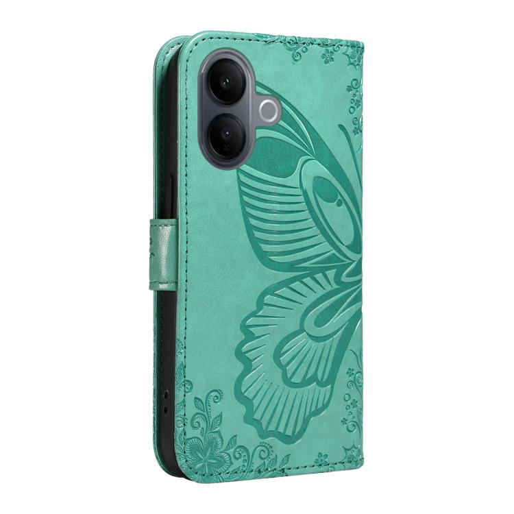 For vivo V60 Lite 4G Swallowtail Butterfly Embossed Leather Phone Case
