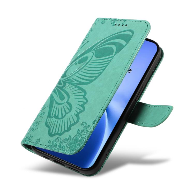 For vivo V60 Lite 4G Swallowtail Butterfly Embossed Leather Phone Case