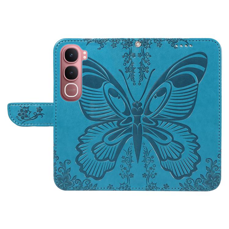 For vivo Y31 5G 2025 / Y21D Swallowtail Butterfly Embossed Leather Phone Case