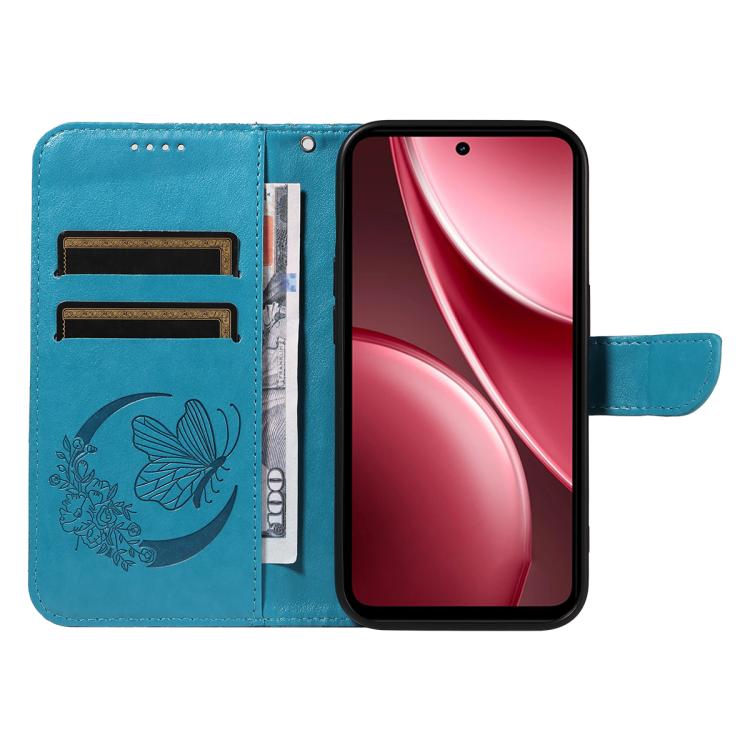 For vivo Y31 5G 2025 / Y21D Swallowtail Butterfly Embossed Leather Phone Case