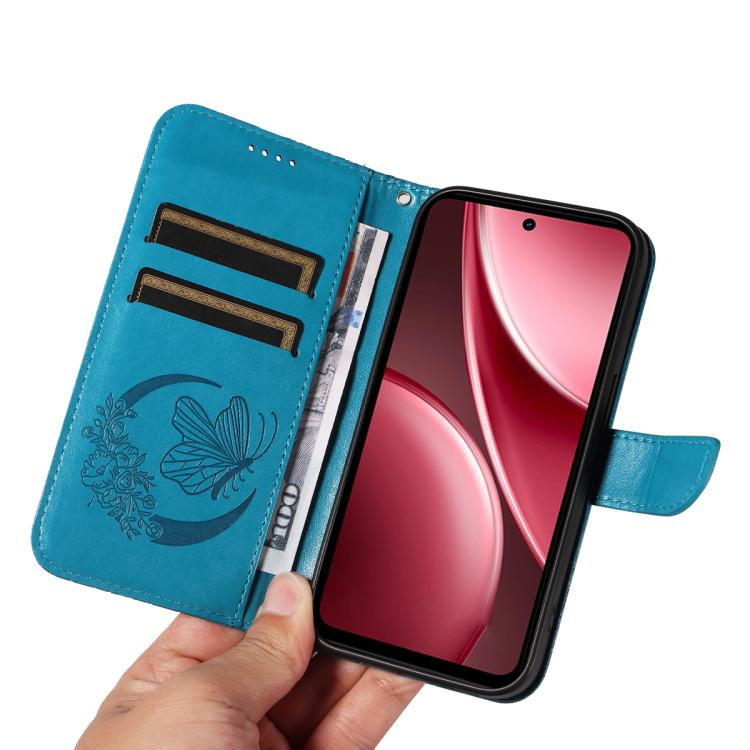 For vivo Y31 5G 2025 / Y21D Swallowtail Butterfly Embossed Leather Phone Case