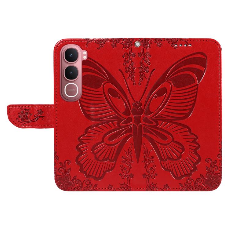 For vivo Y31 5G 2025 / Y21D Swallowtail Butterfly Embossed Leather Phone Case