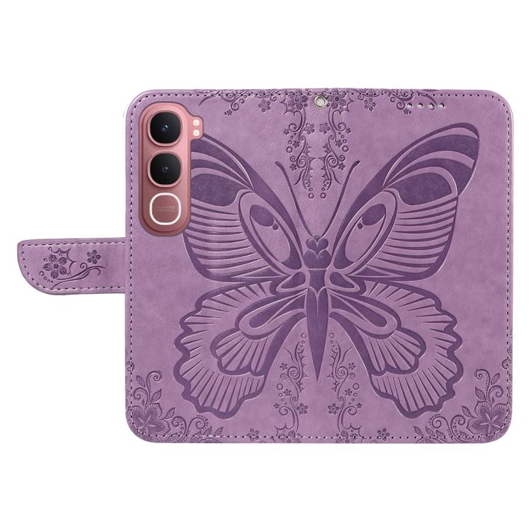 For vivo Y31 5G 2025 / Y21D Swallowtail Butterfly Embossed Leather Phone Case