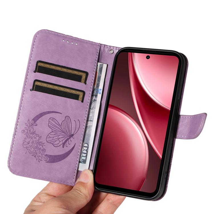 For vivo Y31 5G 2025 / Y21D Swallowtail Butterfly Embossed Leather Phone Case