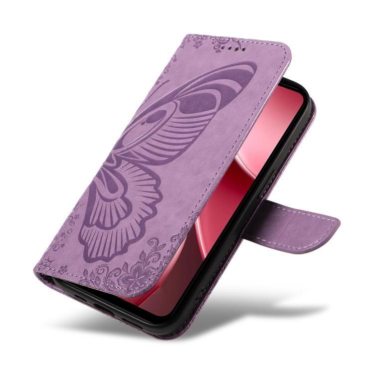 For vivo Y31 5G 2025 / Y21D Swallowtail Butterfly Embossed Leather Phone Case